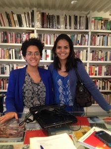 Con Rebeca Perez, coordinadora general de la librería Lugar Común